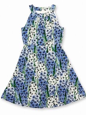 Tommy Hilfiger Blue Floral Fit & Flare Dress |
